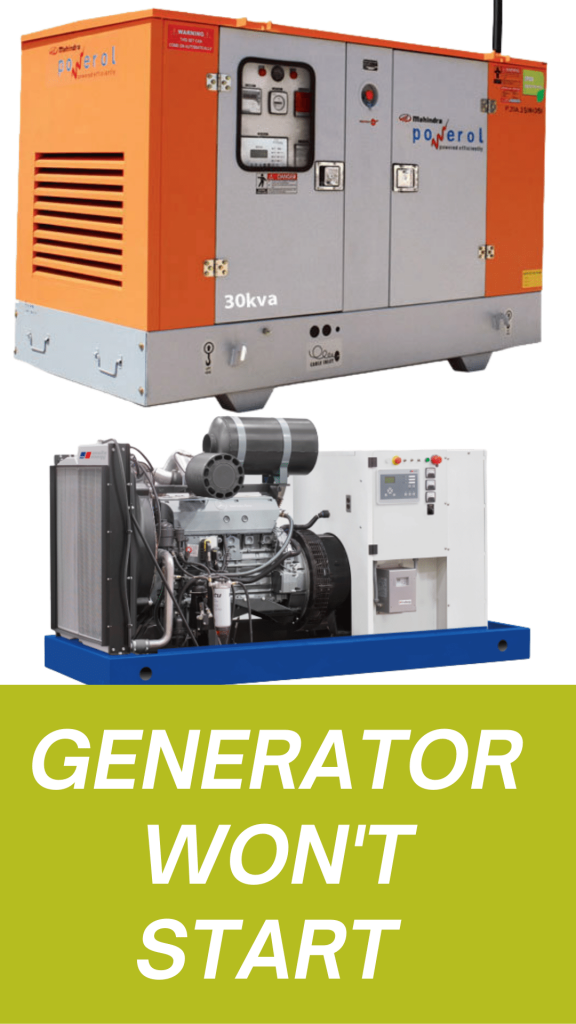 Best Generator Won't Start